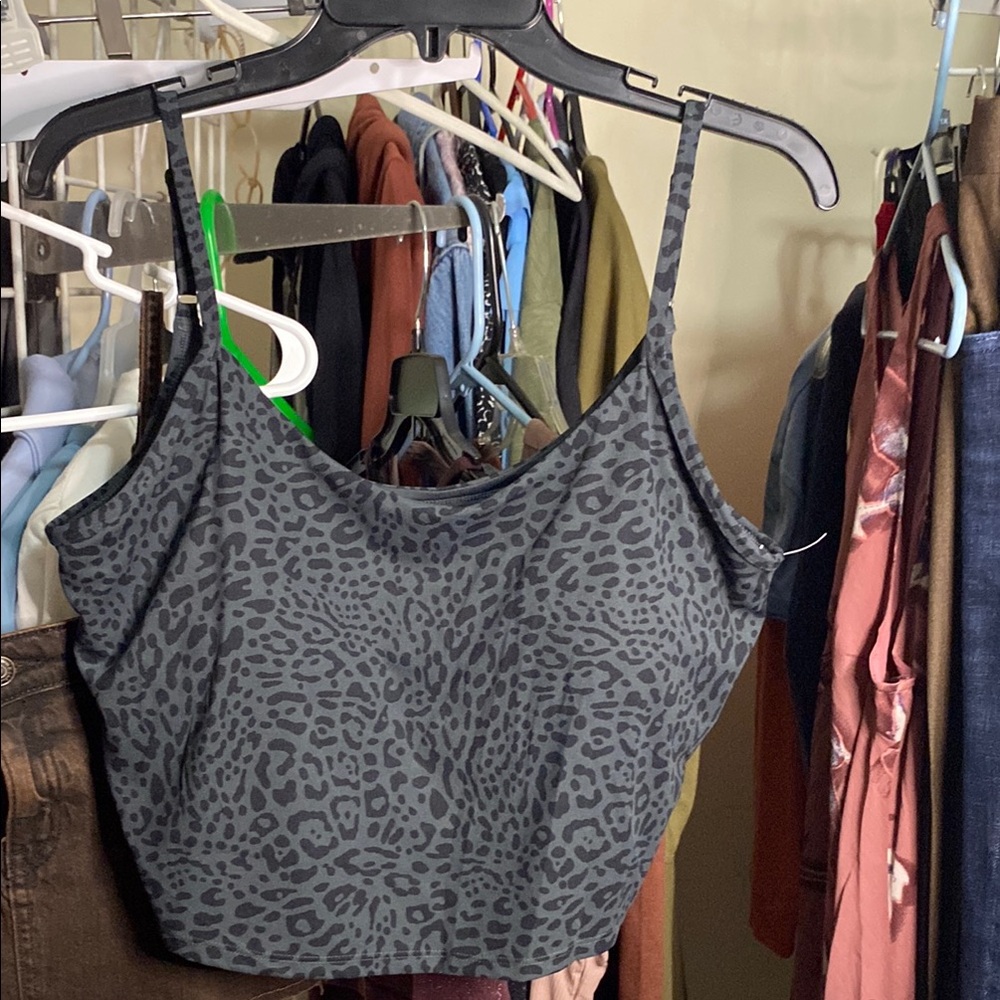 Gray animal, print Camisole, Extra, Extra Large